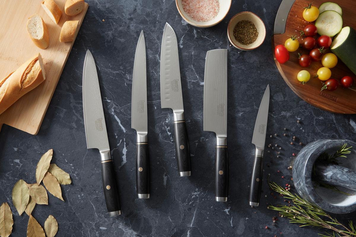 Chefmesser Profi Line in Silberfarben - Silberfarben, MODERN, Holz/Holzwerkstoff (32cm) - Gourmesto