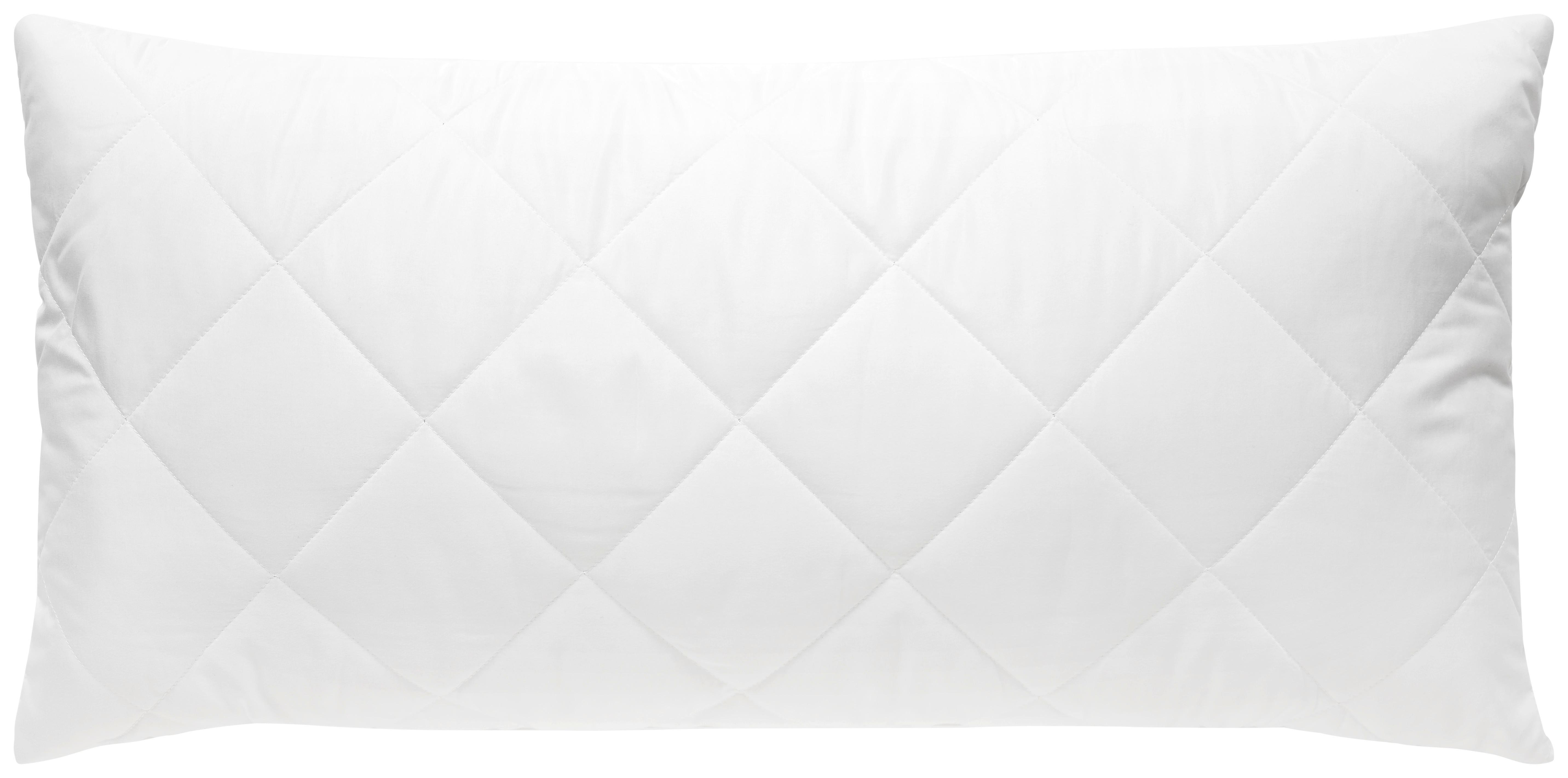 PODUSZKA POD GŁOWĘ MF60°C GESTEPPT - biały, Basics, tkanina (40/80cm)