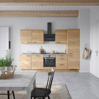 Küchenleerblock Structura High o. Geräte Eiche - Schieferfarben/Eichefarben, MODERN, Holzwerkstoff/Metall (300cm) - Nobilia