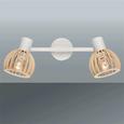 Strahler Fiona max. 15 Watt - Creme, MODERN, Holzwerkstoff (43,4/16,7cm) - Modern Living Strahler Fiona max. 15 Watt - Creme, MODERN, Holzwerkstoff (43,4/16,7cm) - Modern Living
