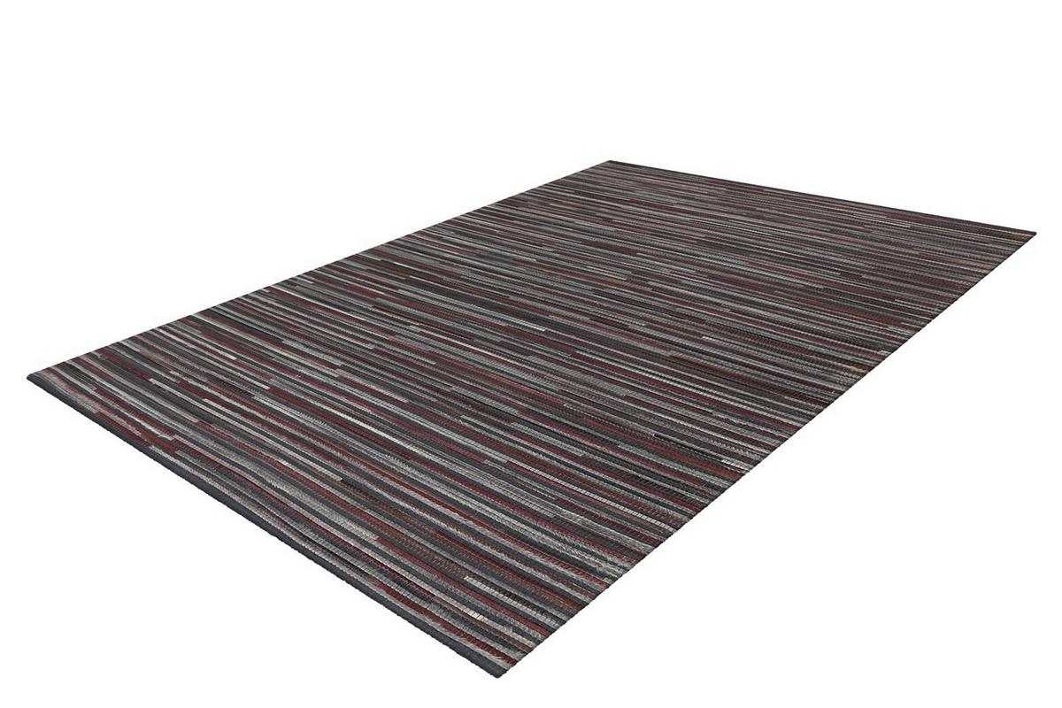 Flachwebeteppich Wild 8023 Anthrazit 120 X 180 - Anthrazit, Basics, Leder/Textil (120/180cm) - Kayoom