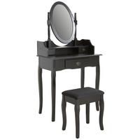 TOALETKA NORA - kolor brązu/czarny, Trend, materiał drewnopochodny/metal (76/146/40cm) - Landscape