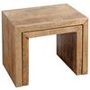 SIDOBORD SET EVEREST -EXKLUSIV- - svart/naturfärgad, Natur, trä (55-45/45-40/35cm) - Mömax