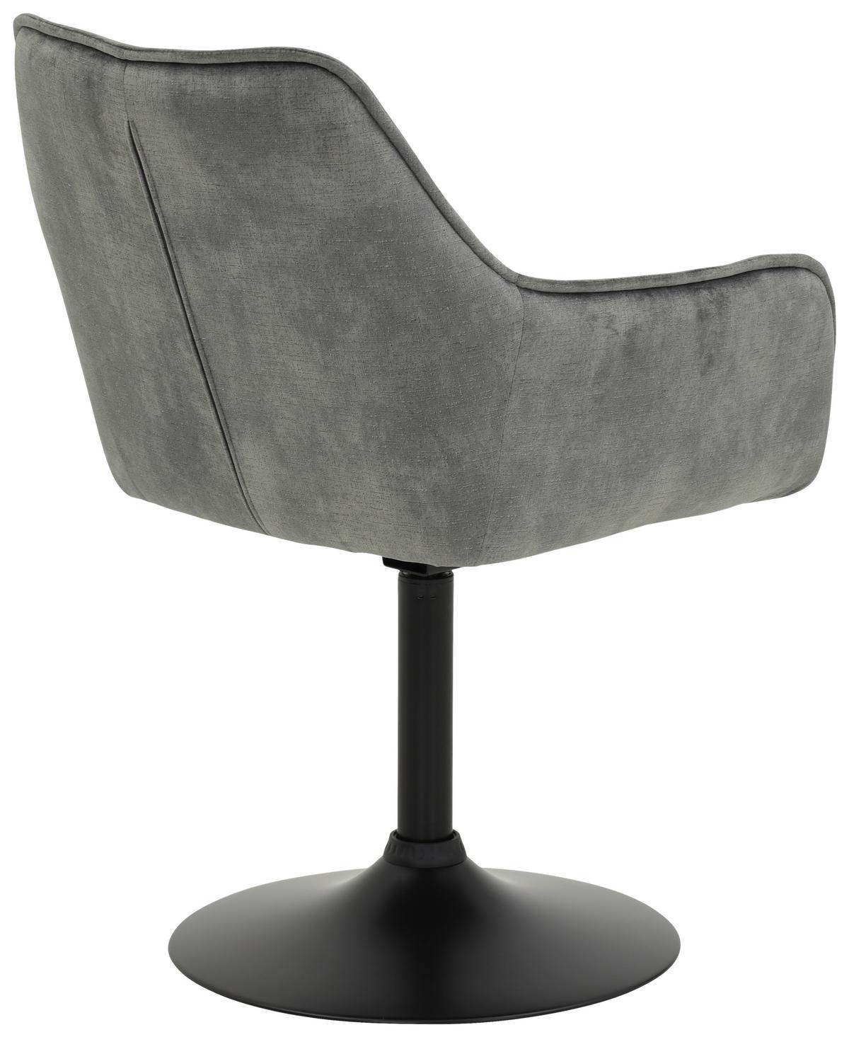 Stuhl-Set Stuhl-Set (2-teilig) in Grau - Schwarz/Grau, MODERN, Textil/Metall (49/83/62cm) - MID.YOU