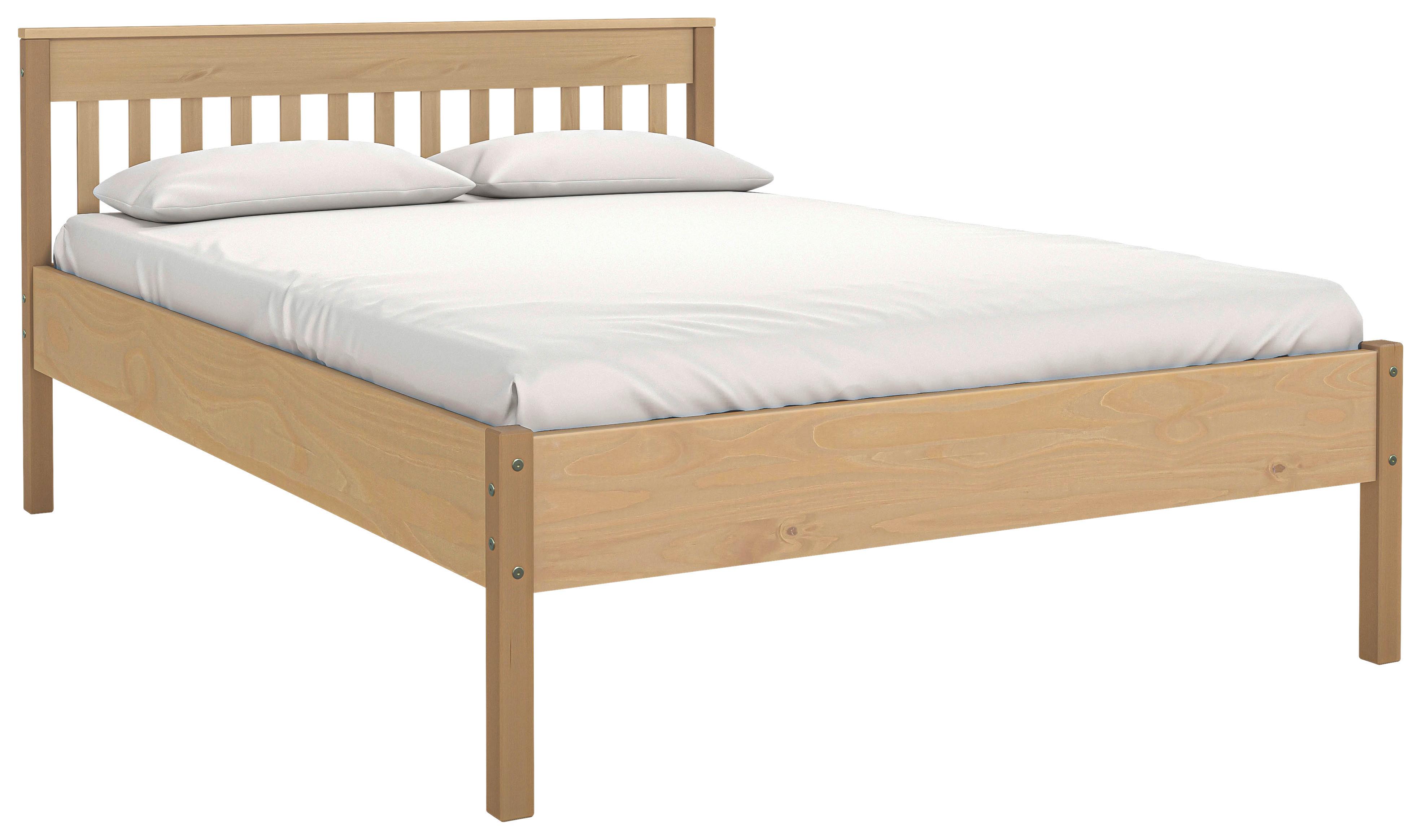 Bett Luna ca. 140x200 cm Kiefer - Eichefarben/Naturfarben, MODERN, Holz (140/200cm) - MID.YOU
