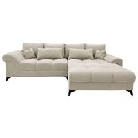 Ecksofa Noah Beige - Beige/Schwarz, MODERN, Holzwerkstoff/Kunststoff (295/195cm) - Based