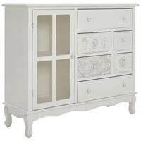 KOMODA CELIN - biały, Romantik / Landhaus, materiał drewnopochodny/drewno (106/90/36,5cm) - Landscape