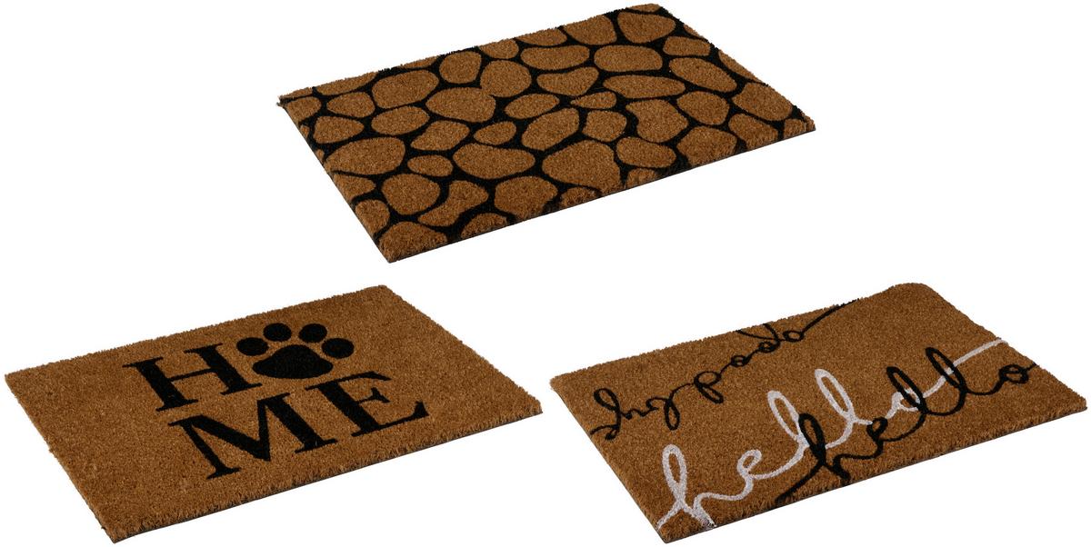 Lábtörlő Home 60/40 - cappuccino, műanyag/természetes anyagok (40/60cm)