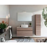 Mobilier de baie Bogota - alb/stejar San Remo, Basics, material pe bază de lemn (101/135/46cm)