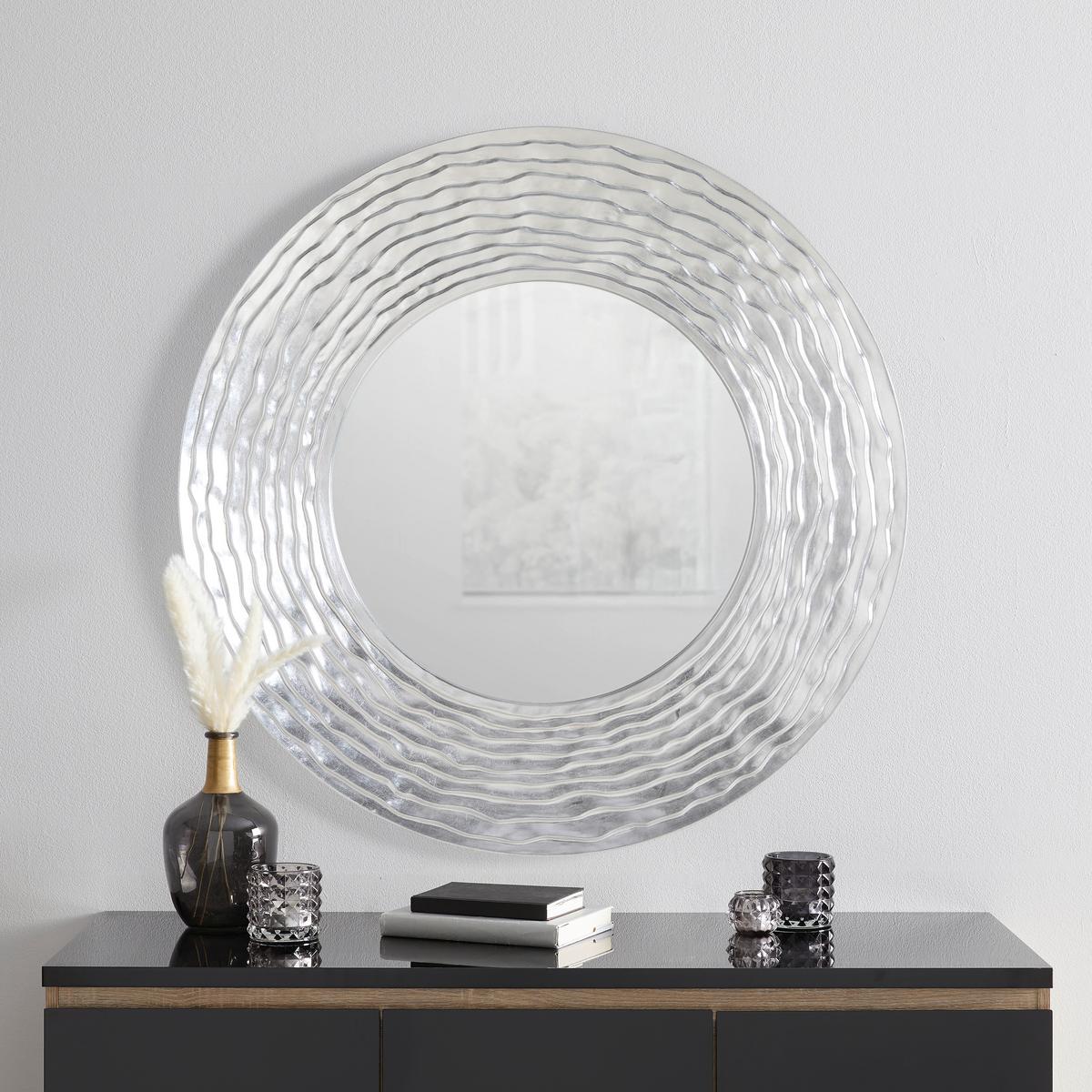 Spiegel Gloria Silberfarben - Silberfarben, MODERN, Glas/Holzwerkstoff (100/100/4cm) - Mömax