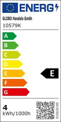 LED-Leuchtmittel 10579K max. 4 Watt - Klar, Glas (6/10,6cm)