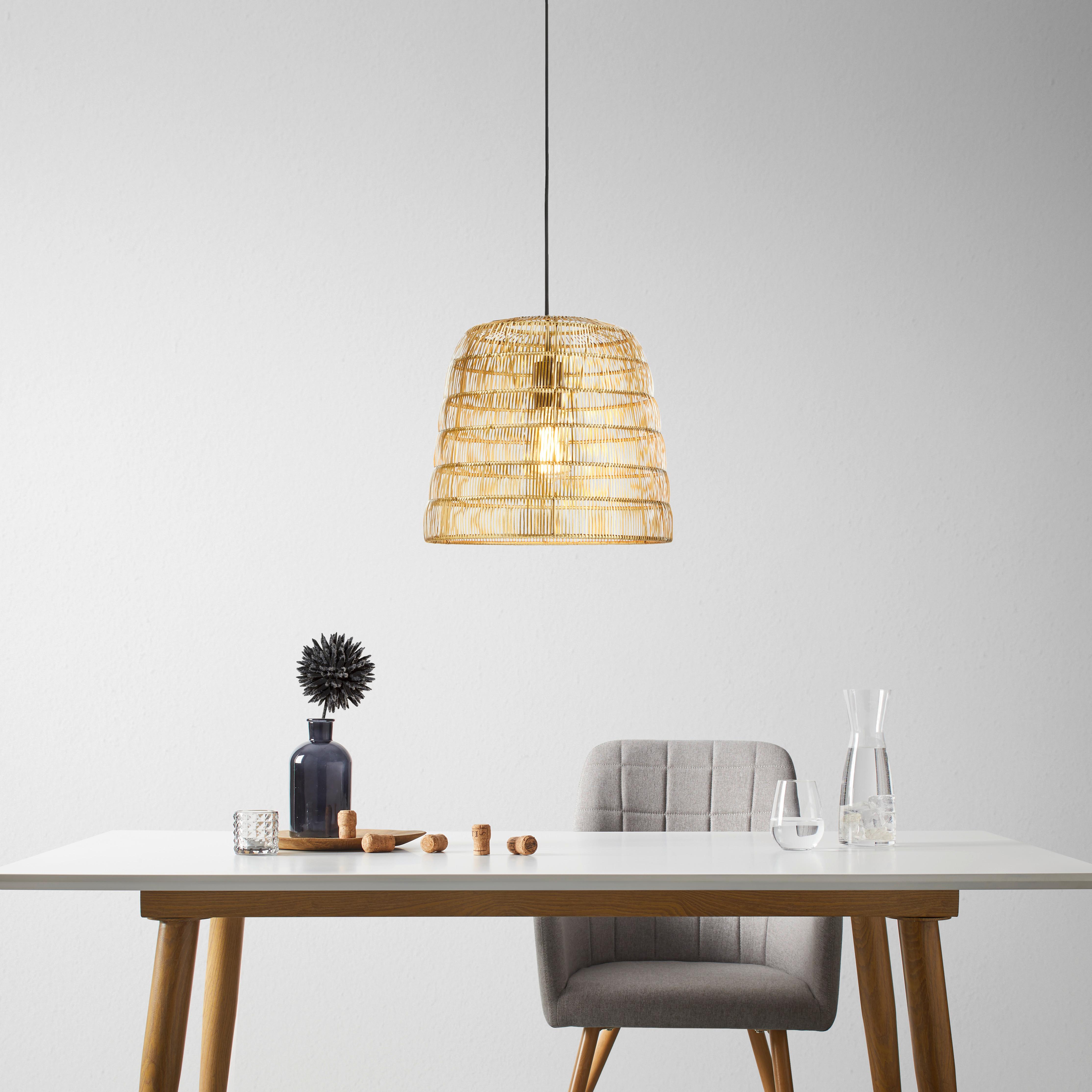 LAMPA WISZĄCA EVELYN - kolor złoty, Modern, metal (37/150cm) - Bessagi Home