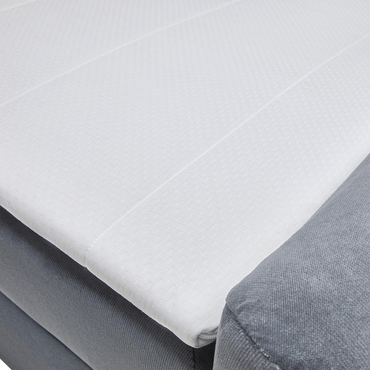 Boxbett Mona Anthrazit ca. 140x200cm - Anthrazit/Schwarz, KONVENTIONELL, Kunststoff/Textil (140/200cm) - Mömax
