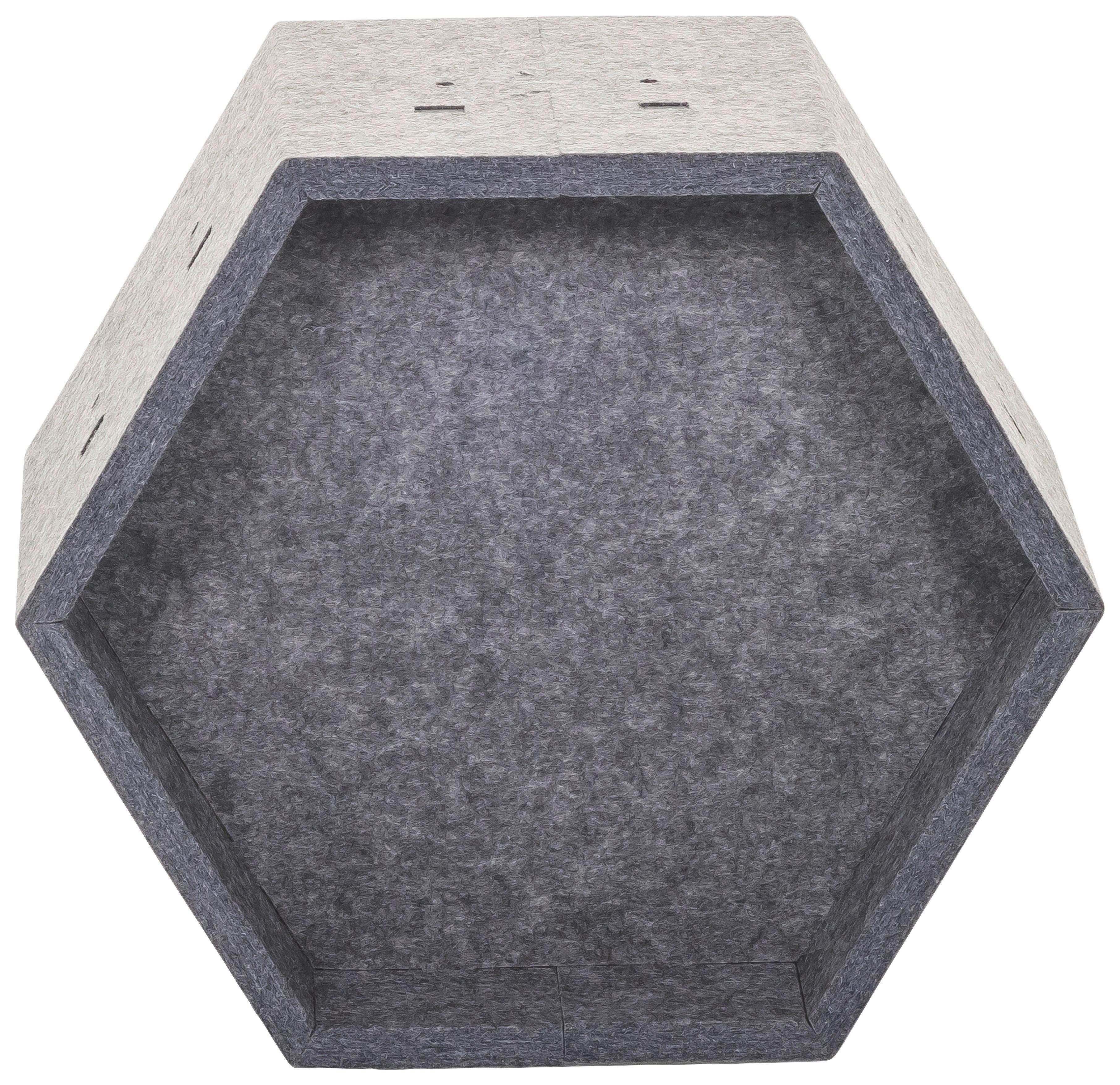 Pregradna Stena Flexmiut Store S, Siva - siva, Moderno, tekstil (31,5/27,5/17,5cm) - MID.YOU