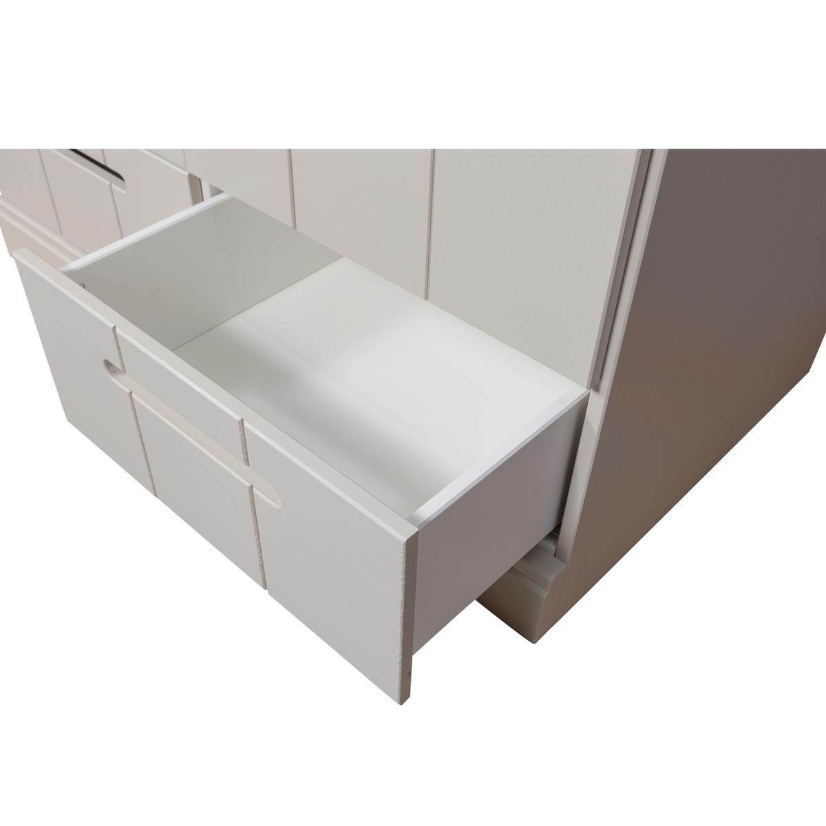 Drehtürenschrank Connect Grau - Grau, Basics, Holz (94/195/53cm) - MID.YOU