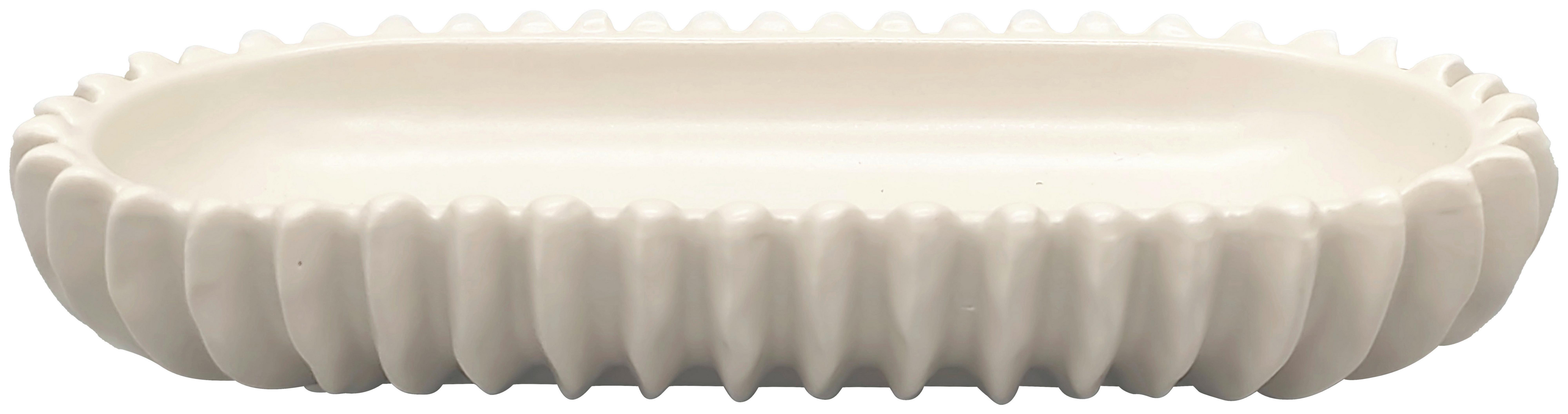 Bol decorativ Feline -Paz- - alb, Konventionell, ceramică (26,5/4,5cm) - Mömax