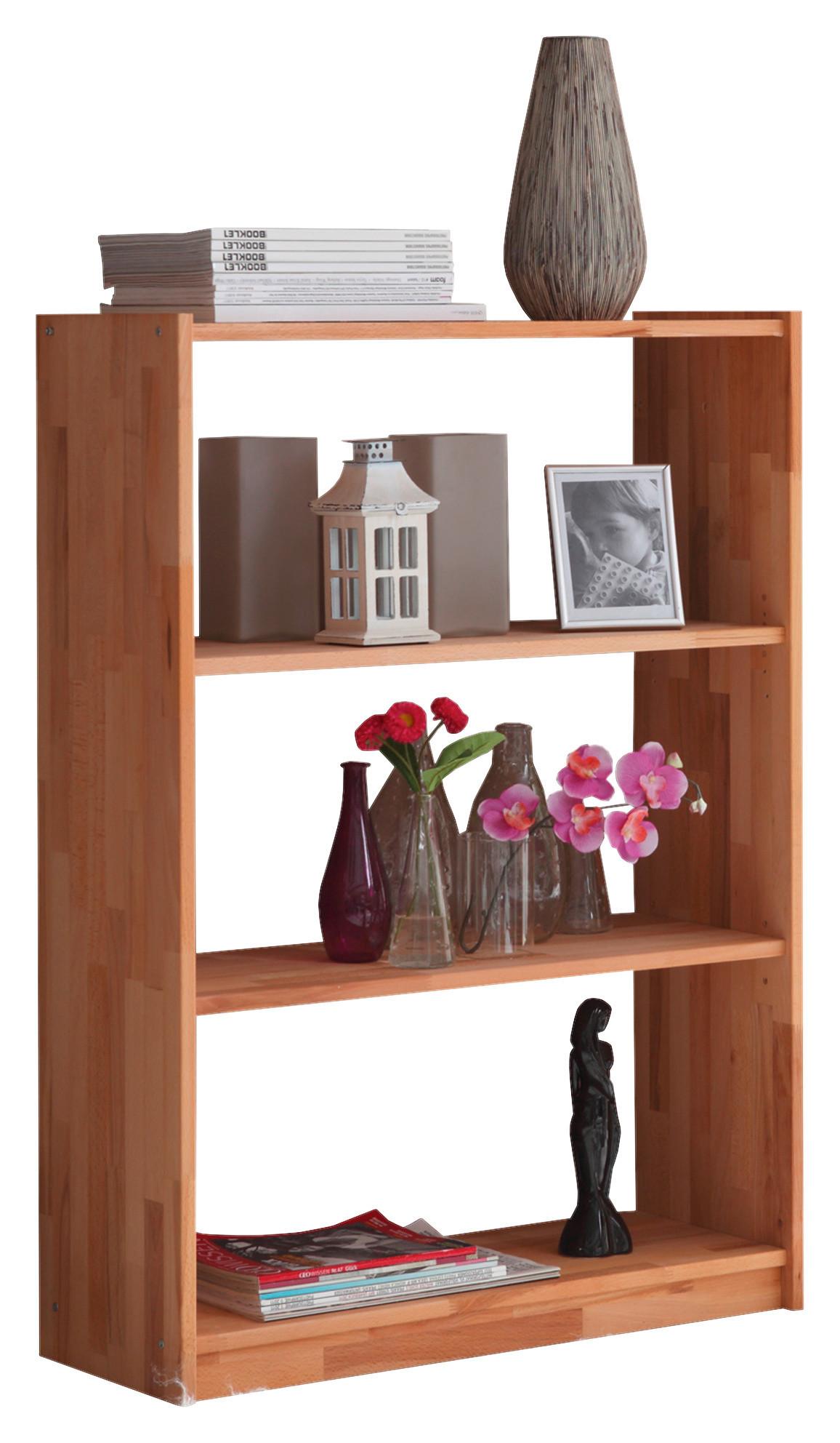 Standregal "Simon", aus Buche, buchefarben - Buchefarben, Basics, Holz (80/111/31cm) - MID.YOU