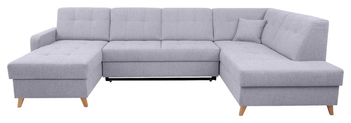 Coltar LARS U - gri, Modern, lemn/textil (161/299/187cm) - Best Price