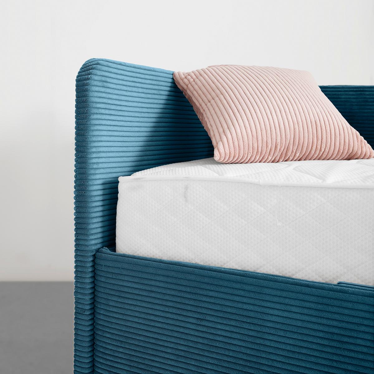 Bett Remi Pastelblau ca. 90x200cm - Chromfarben/Pastellblau, KONVENTIONELL, Holz/Kunststoff (90/200cm) - Mömax