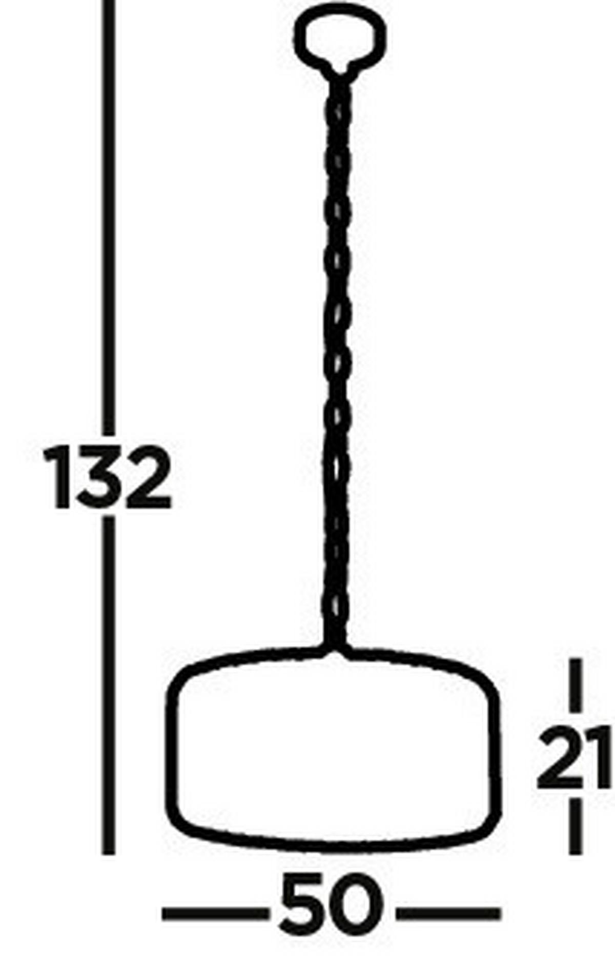 Függőlámpa Chapeau 82101-5cc - krómszínű/borostyánszínű, Konventionell, üveg/fém (50/132cm)