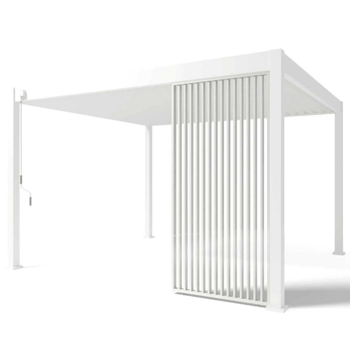 Stranski Del Za Pergolo Vertikale, Bela, 93cm - bela/visoki sijaj, Basics, kovina (93/233,5/6,5cm) - Gardenson