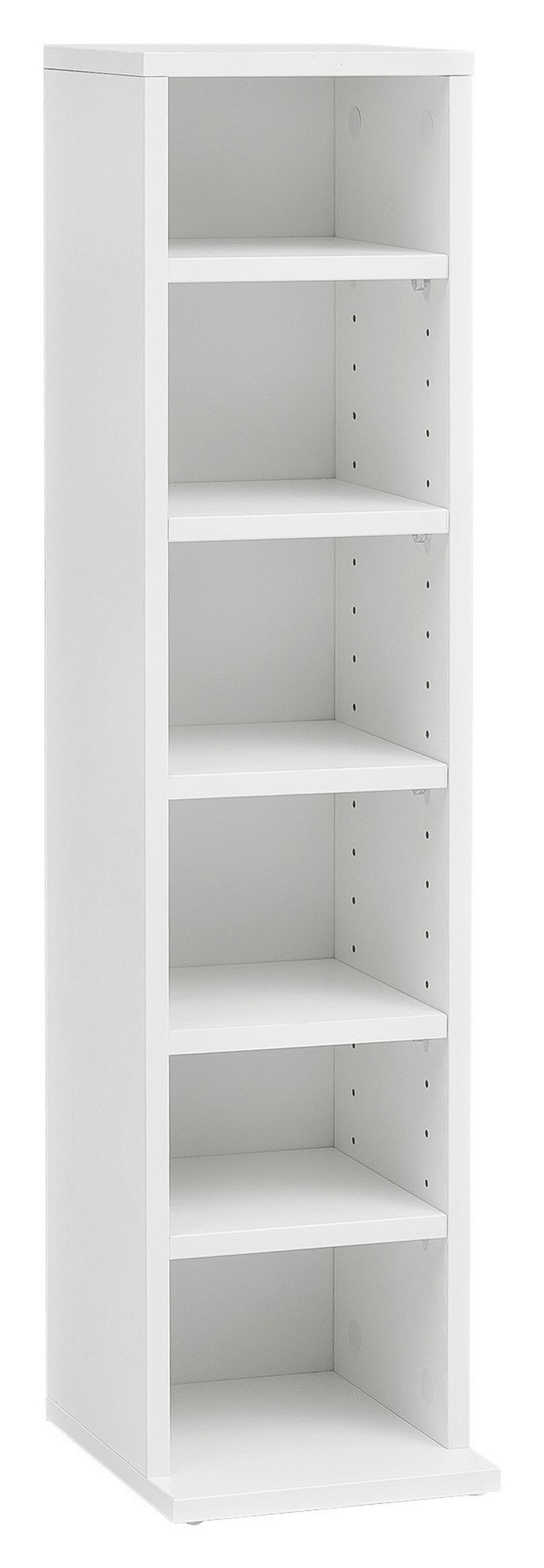 Regal Za Cd-je Cd-Regal - bela, Konvencionalno, leseni material (21/90/20cm) - MID.YOU