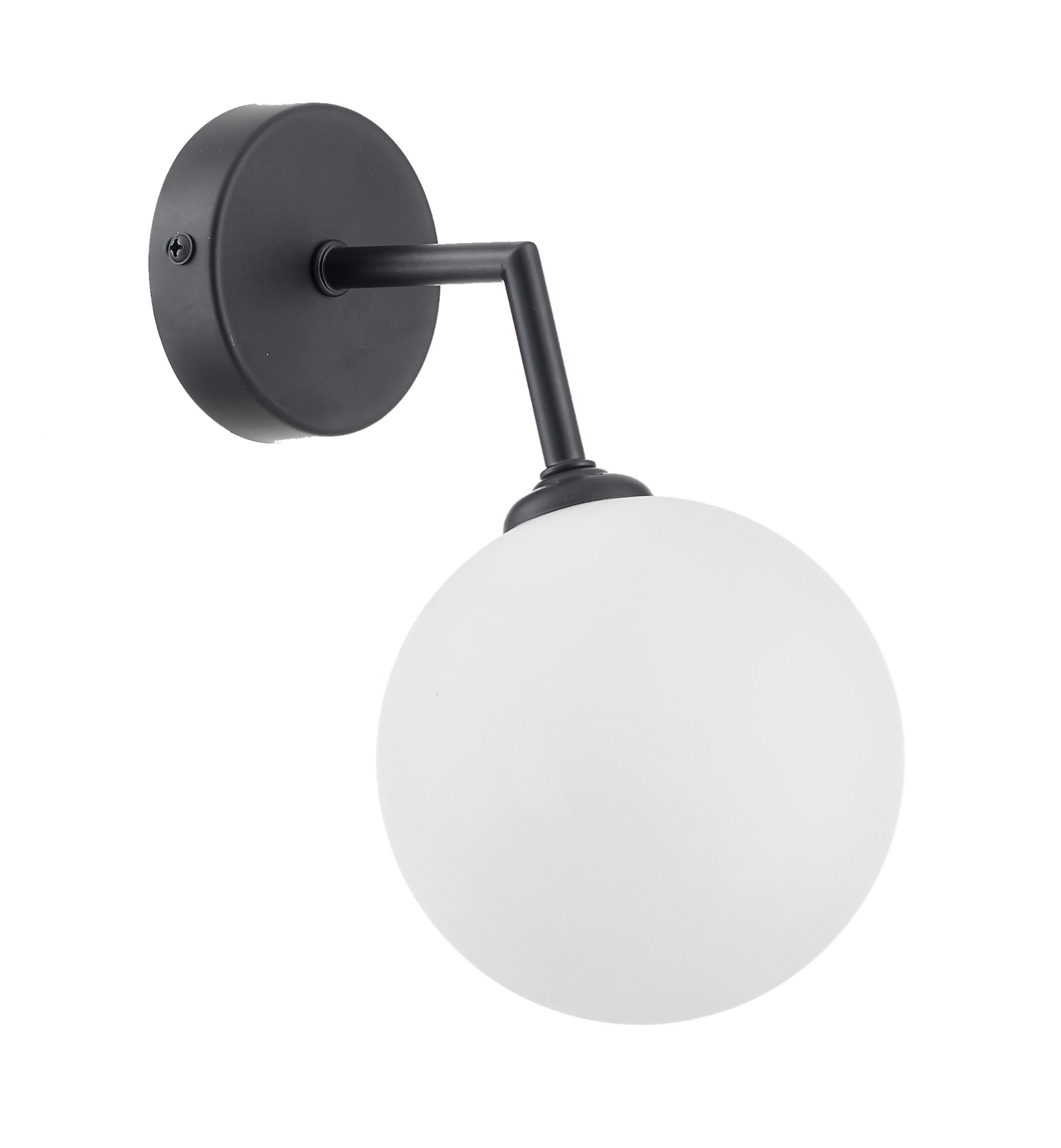 Wandleuchte Lp-002/11w Bk_dorado - Schwarz, Konventionell, Glas (21.5/12/18cm)