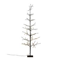 Okrasna Led-svetilka Tree - črna/bela, Moderno, kovina/umetna masa (175cm) - Mömax