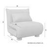 BÄDDFÅTÖLJ BELLA - beige/naturfärgad, Modern, metall/trä (85/76/84cm) - Bessagi Home