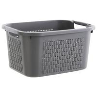 KOSZ NA PRANIE 1453008853 - antracytowy, Basics, tworzywo sztuczne (43,5/33,5/22,2cm) - Rotho
