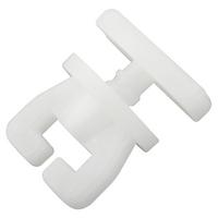 Vorhangschienenzubehör Amelie in Weiß 4er Pack. - Weiß, Kunststoff (1,5/1,4/1,4cm) - Modern Living