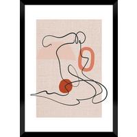 Bild Image ca. 30x40cm - Beige/Schwarz, Holzwerkstoff/Papier (30/40cm) - Modern Living