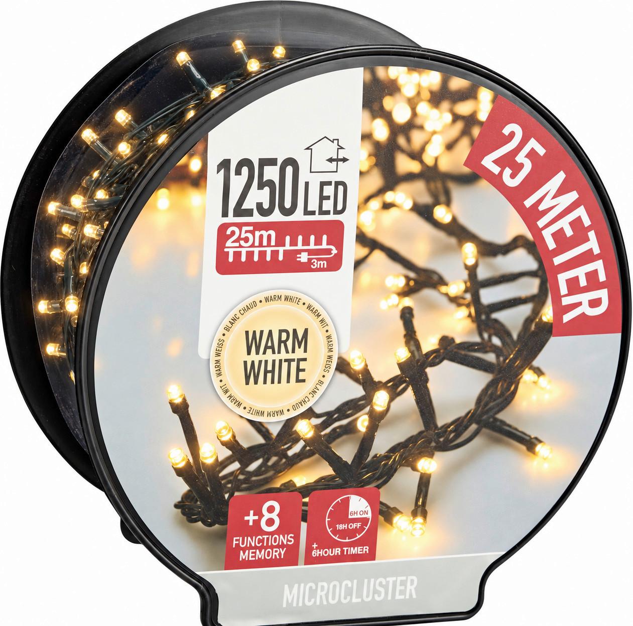 Lichterkette Melina Warmweiß ca. 25m - Grün, MODERN, Kunststoff (24,5/24,5/11cm)