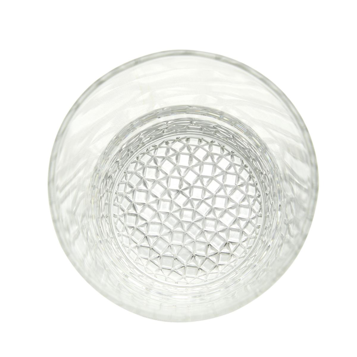 KOMPLET SZKŁA STOŁOWEGO ADORNO - kolor srebrny, Modern, szkło (400ml) - Bessagi Home