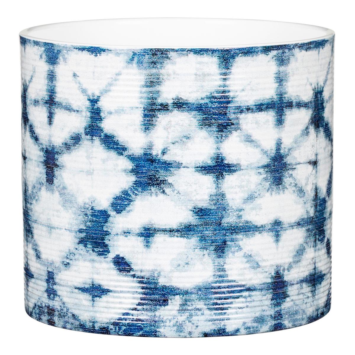 Kaspó Blue Batik Átm./ma.: Kb. 19/17cm - kék/fehér, kerámia (19/17cm)