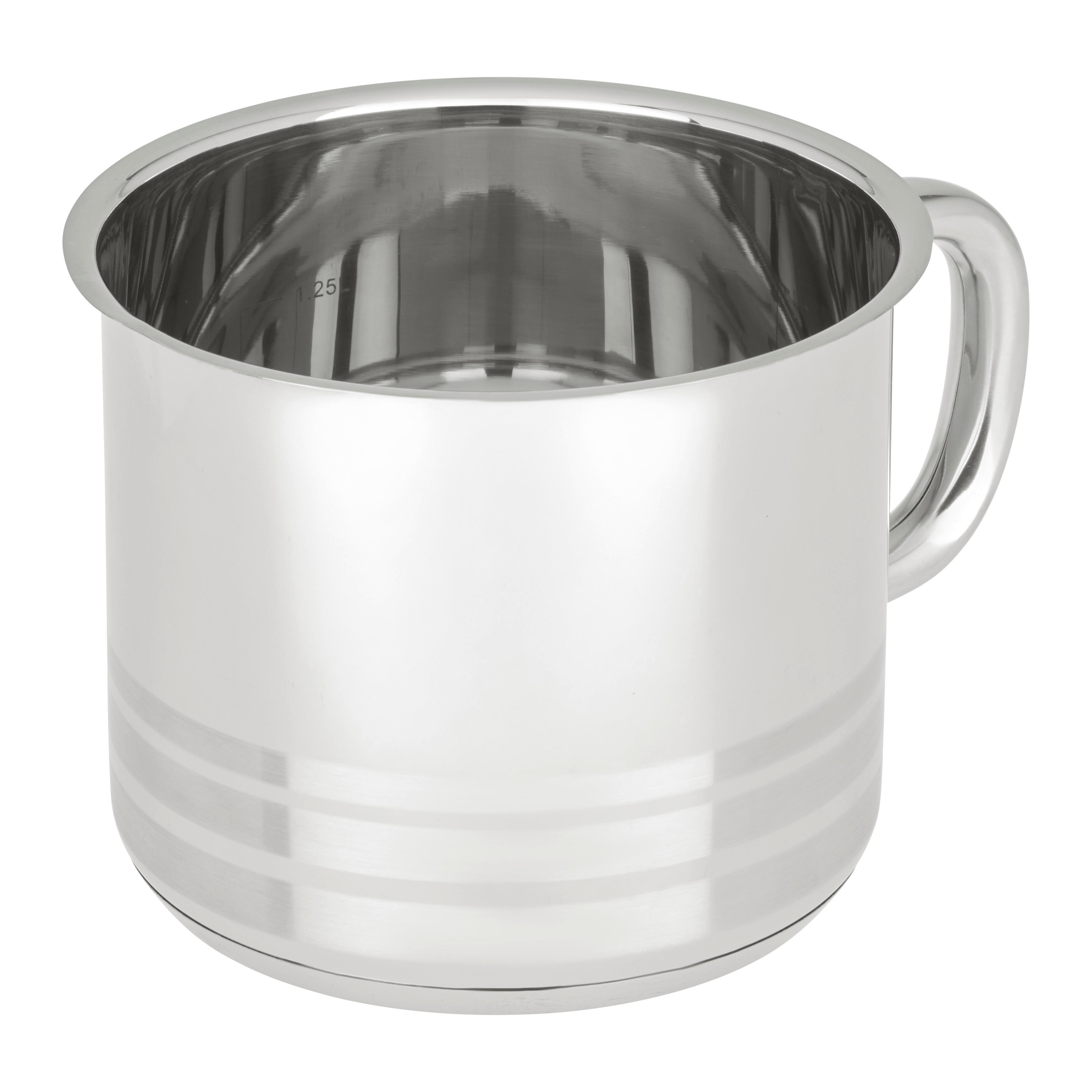 Oală pentru fiert lapte Paula 1,5L - argintiu, Konventionell, metal (14cm) - Mömax