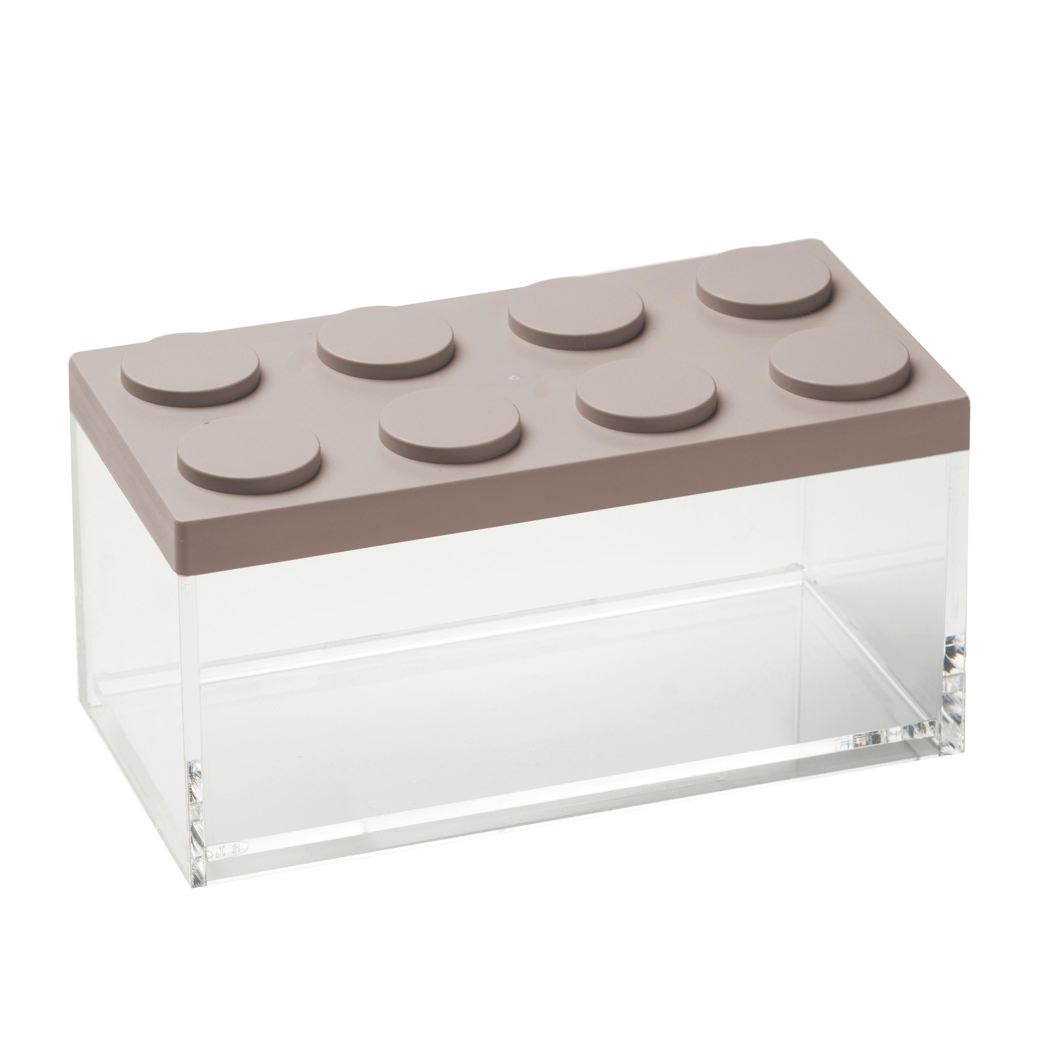 Vorratsdose Matea in Transparent/Braun ca. 1,5 l - Transparent/Graubraun, Kunststoff (10/20/10,5cm)