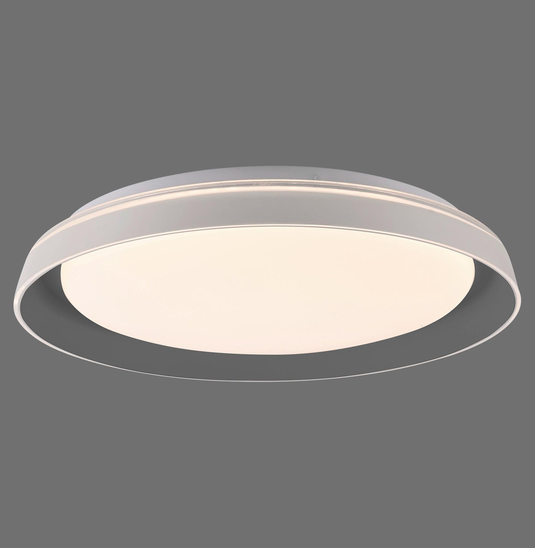 LED-Deckenleuchte Sati Grau max. 19,5 Watt - Grau, MODERN, Kunststoff/Metall (43/43/8,5cm)