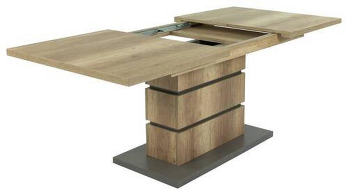 ESSTISCH BEA - Anthrazit/Braun, MODERN, Holzwerkstoff (140/86/75cm) - MID.YOU