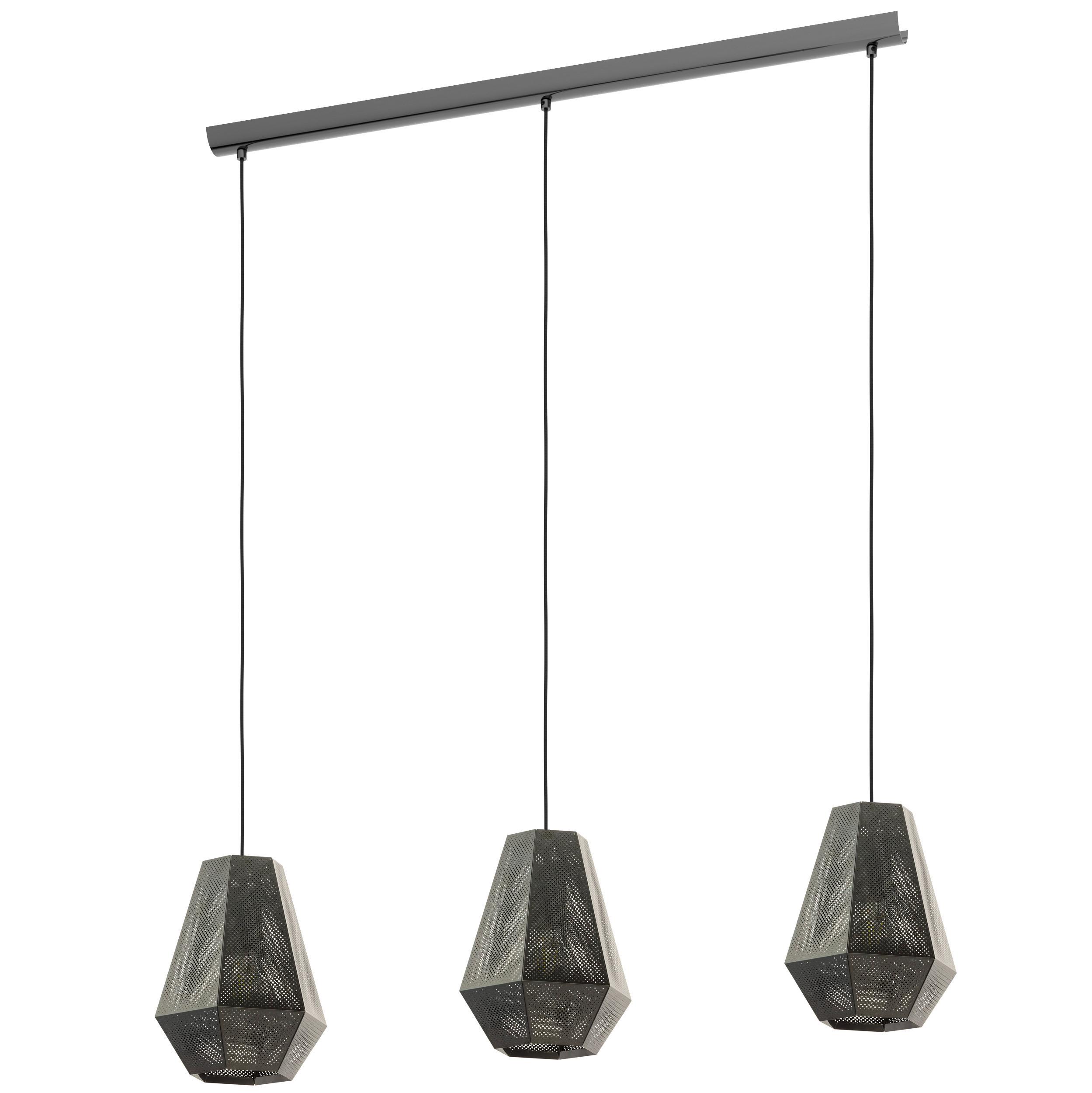 Hängeleuchte 43224* Chiavica - Nickelfarben, Design, Metall (96,5/17,5/110cm) - Eglo