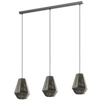 Hängeleuchte 43224* Chiavica - Nickelfarben, Design, Metall (96,5/17,5/110cm) - Eglo
