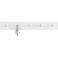 Stenski Obešalnik Eddy 5 - bela/krom, Trend, kovina/leseni material (57/8/5cm) - Xora Stenski Obešalnik Eddy 5 - bela/krom, Trend, kovina/leseni material (57/8/5cm) - Xora