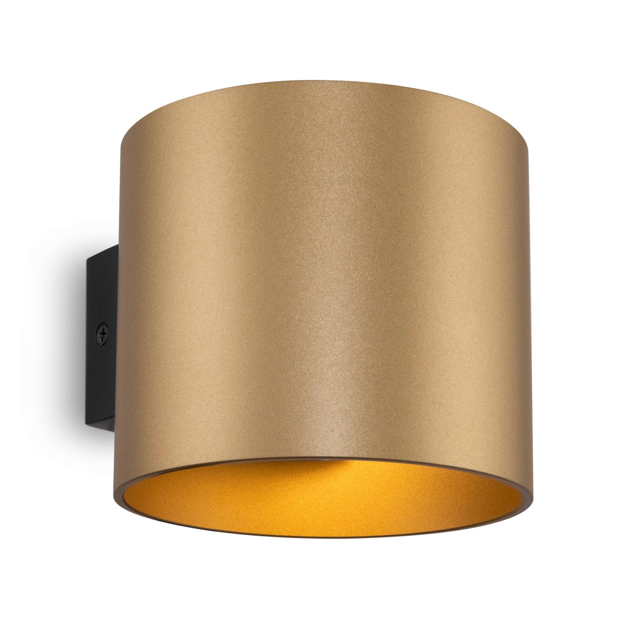 WANDLEUCHTE ROND - Goldfarben, Trend, Metall (10/8,8cm) - MAYTONI