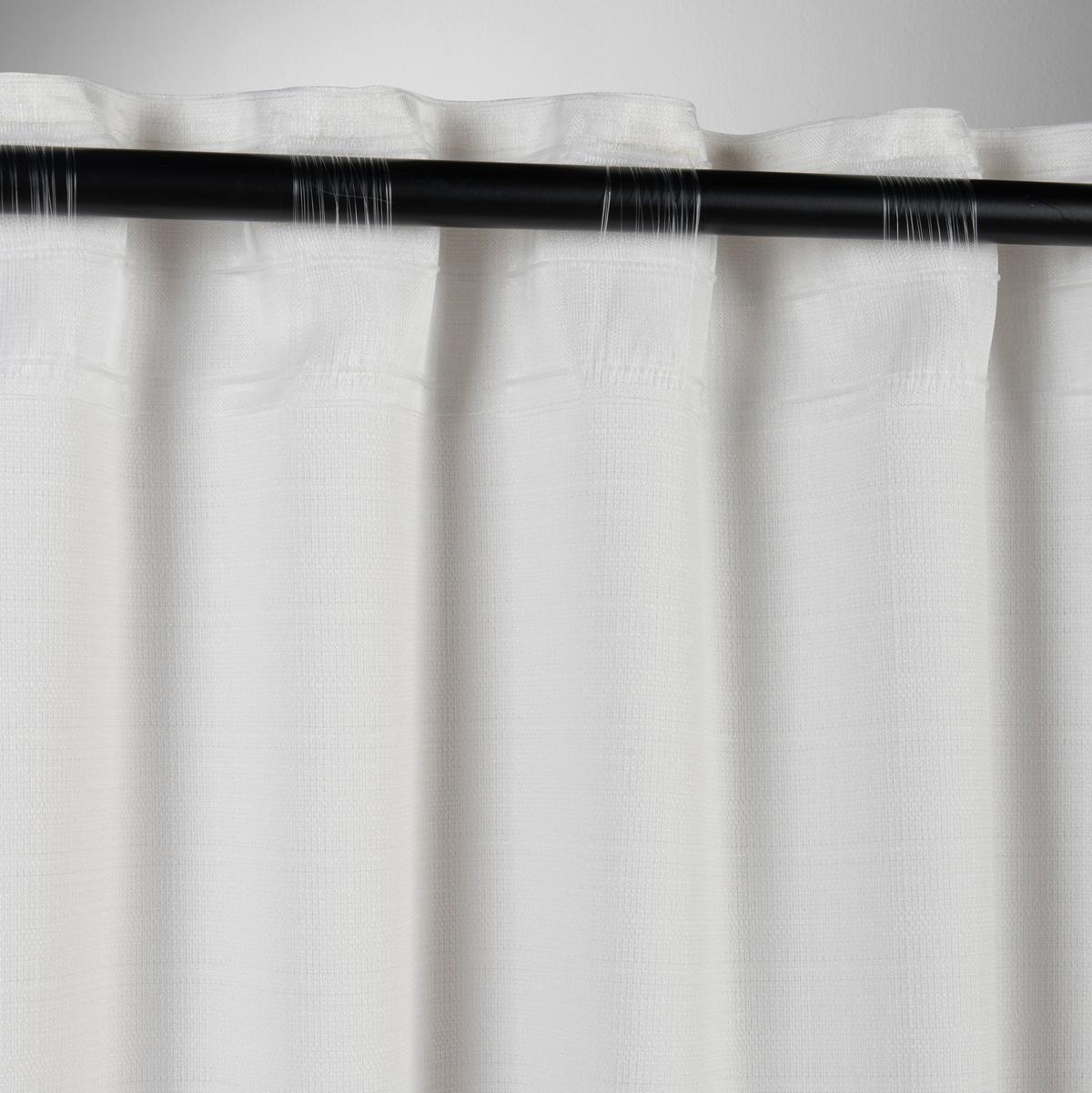 Fertigvorhang Leo Weiß ca. 135x300cm - Naturfarben, MODERN, Textil (135/300cm) - Premium Living