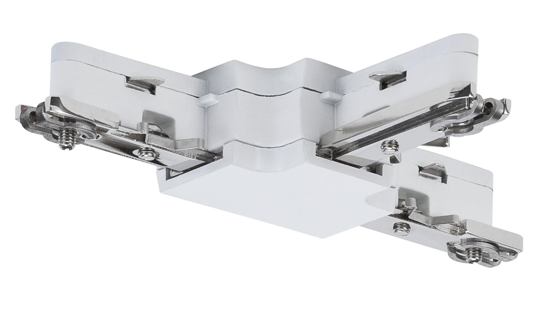 Schienensystem-Verbinder T-Verbinder in Weiß - Weiß, Design, Metall (10,4/1,8/6,2cm) - Paulmann