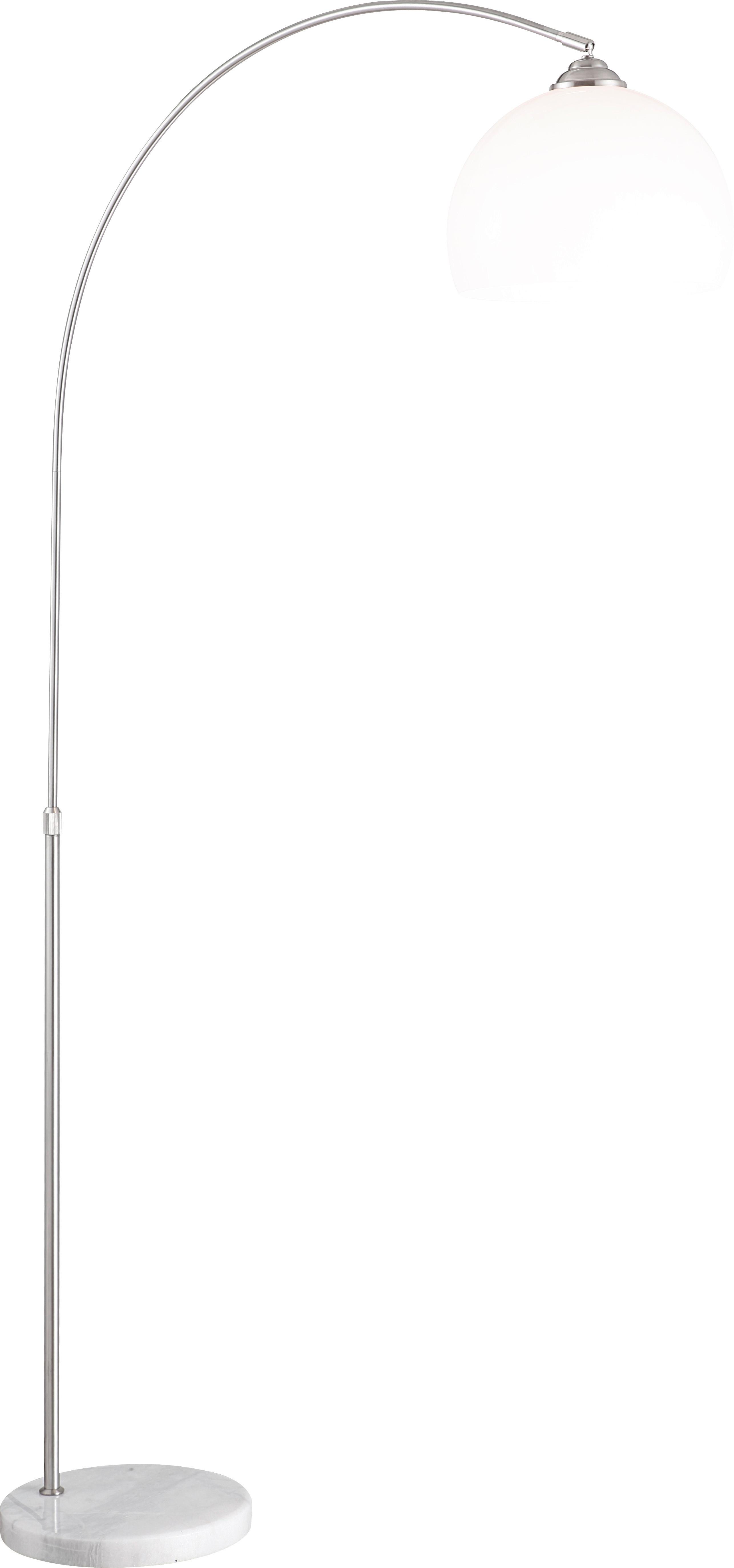 lampadaire arc 58227 NEWCASTLE - Weiss, Design, Kunststoff/Stein (92/30/196cm) - Globo