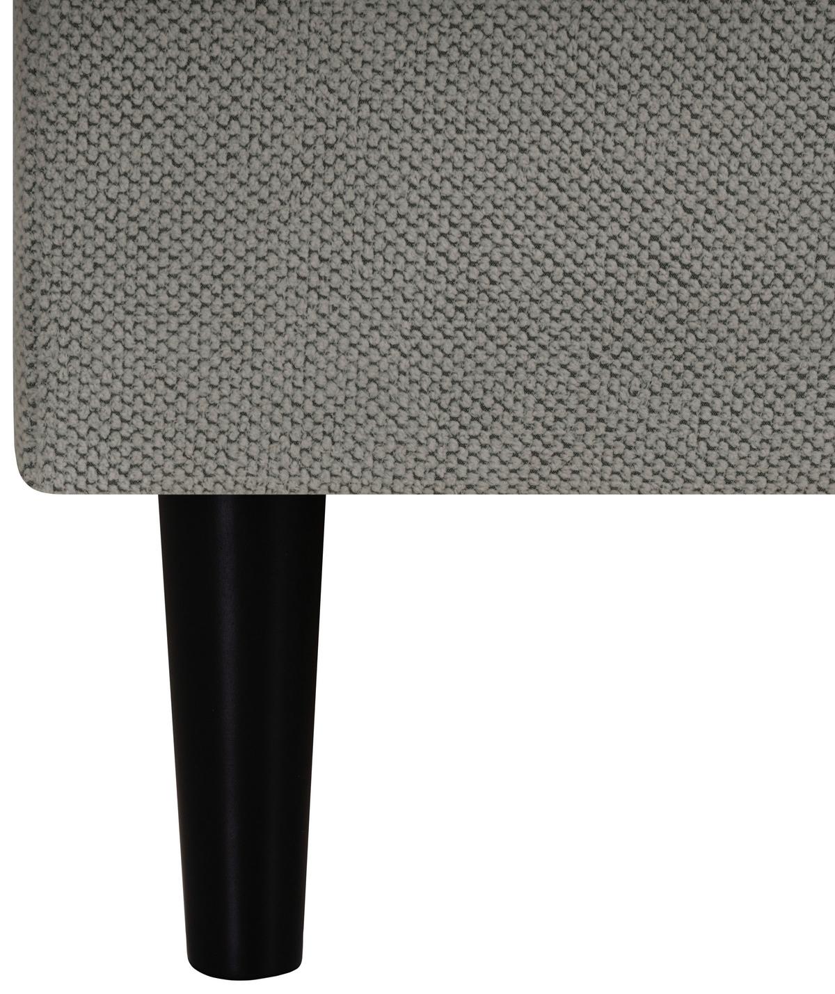 ŁÓŻKO SKRZYNIOWE HENRIETTE - czarny/kolor grafitowy, Konventionell, tkanina (120/200cm) - P & B