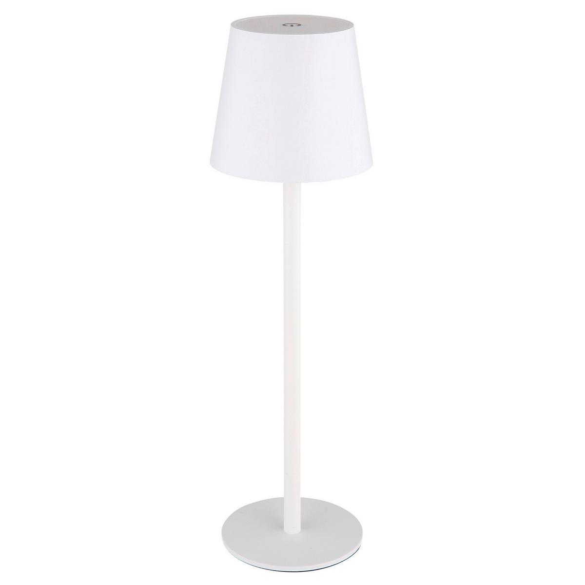 LED-Tischleuchte Vannie Opal/Weiß max. 3 Watt - Opal/Weiß, Trend, Kunststoff/Metall (10,6/36cm) - Globo