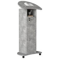 Stoječi Pult Redola L, Beton - siva, Moderno, leseni material (56cm) - MID.YOU