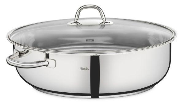 BRYTFANNA 033 701 38 000 0 FISSLER - kolor stalowy/przejrzysty, Basics, metal/szkło (38cm) - Fissler